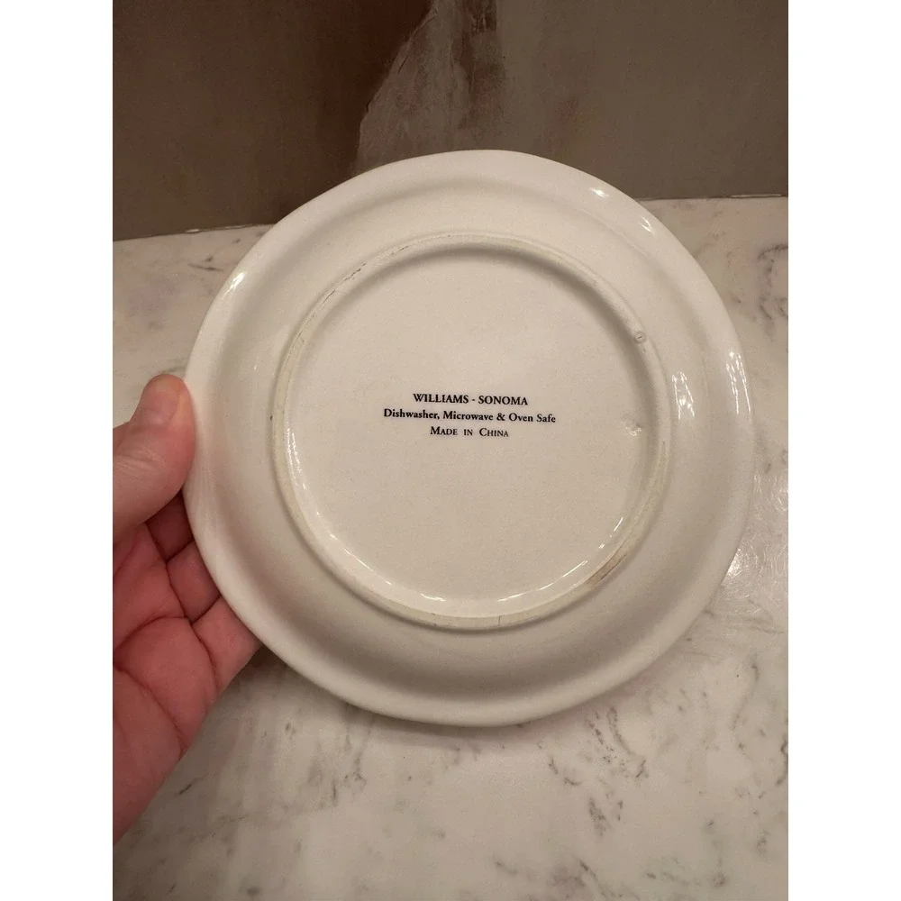 Williams Sonoma Wine Series Burgundy Canapé/Appetizer Replacement Plate 6 1/4